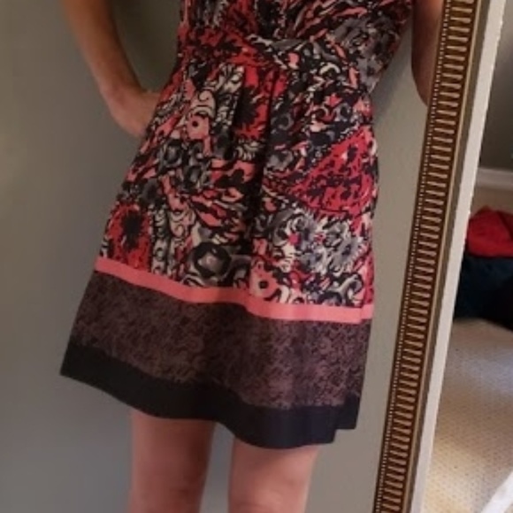 Forever 21 Floral Pattern Midi A Line Dress - Picture 6 of 8